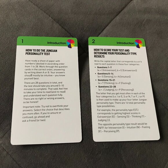 The Carl Jung Psychology Test NEW Cards & Book - Picture 5 of 14